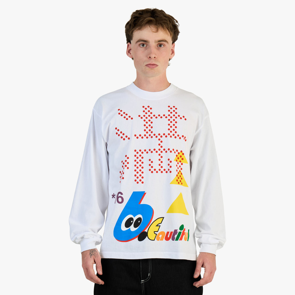 b.Eautiful Parking Longsleeve / White