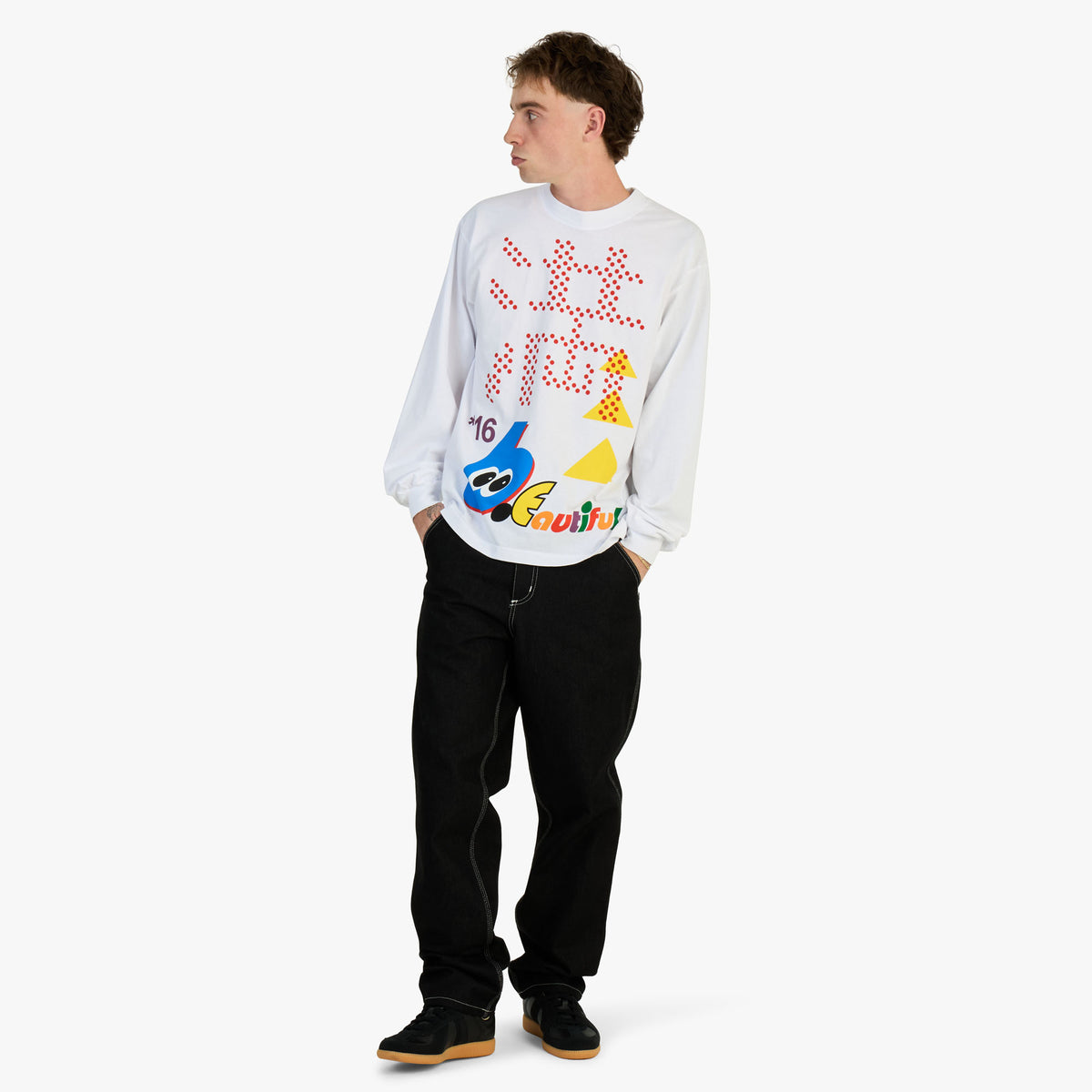 b.Eautiful Parking Longsleeve / White