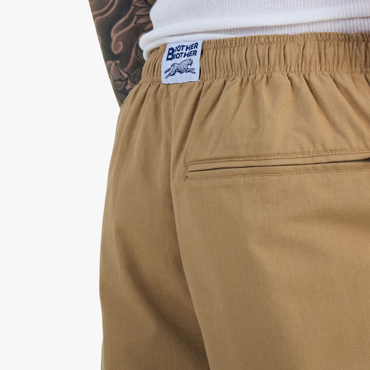 Brother Brother Ripstop Baggie Shorts / Khaki