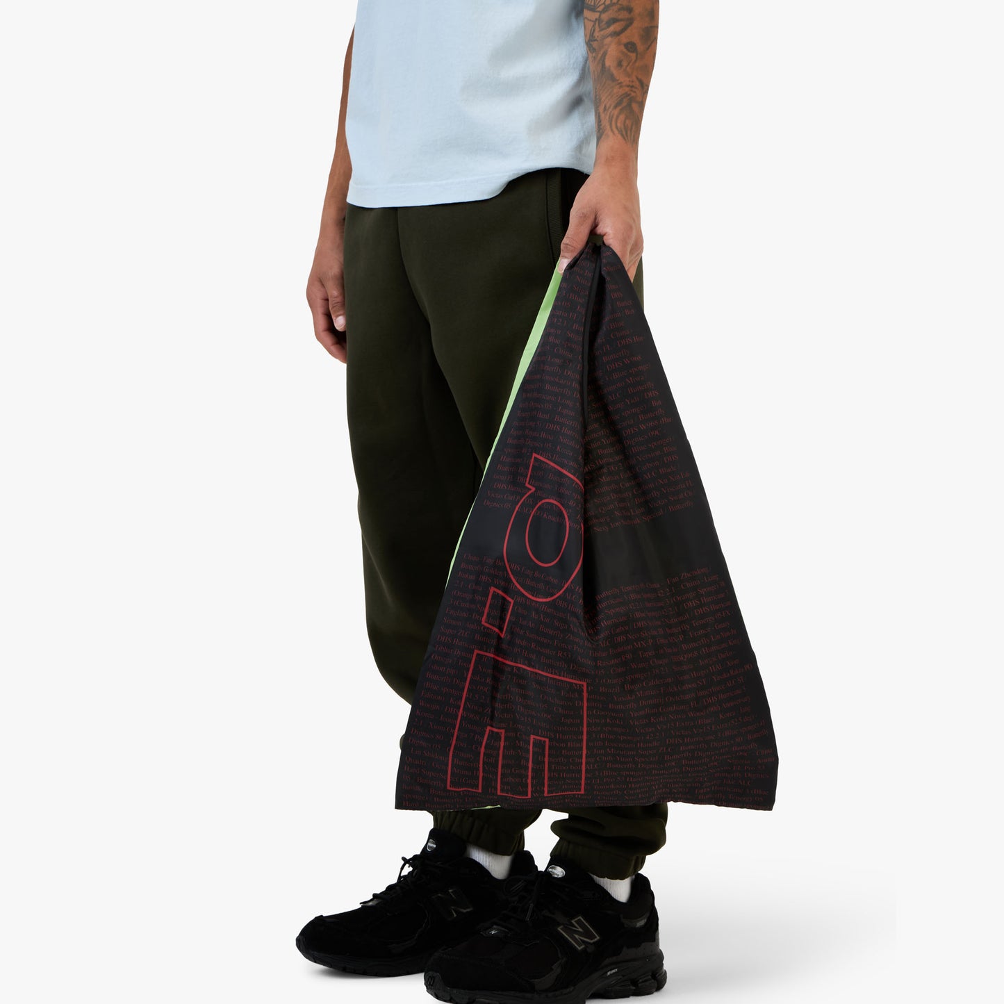 b.Eautiful x LTTT Times Reusable Bag Black/Lime