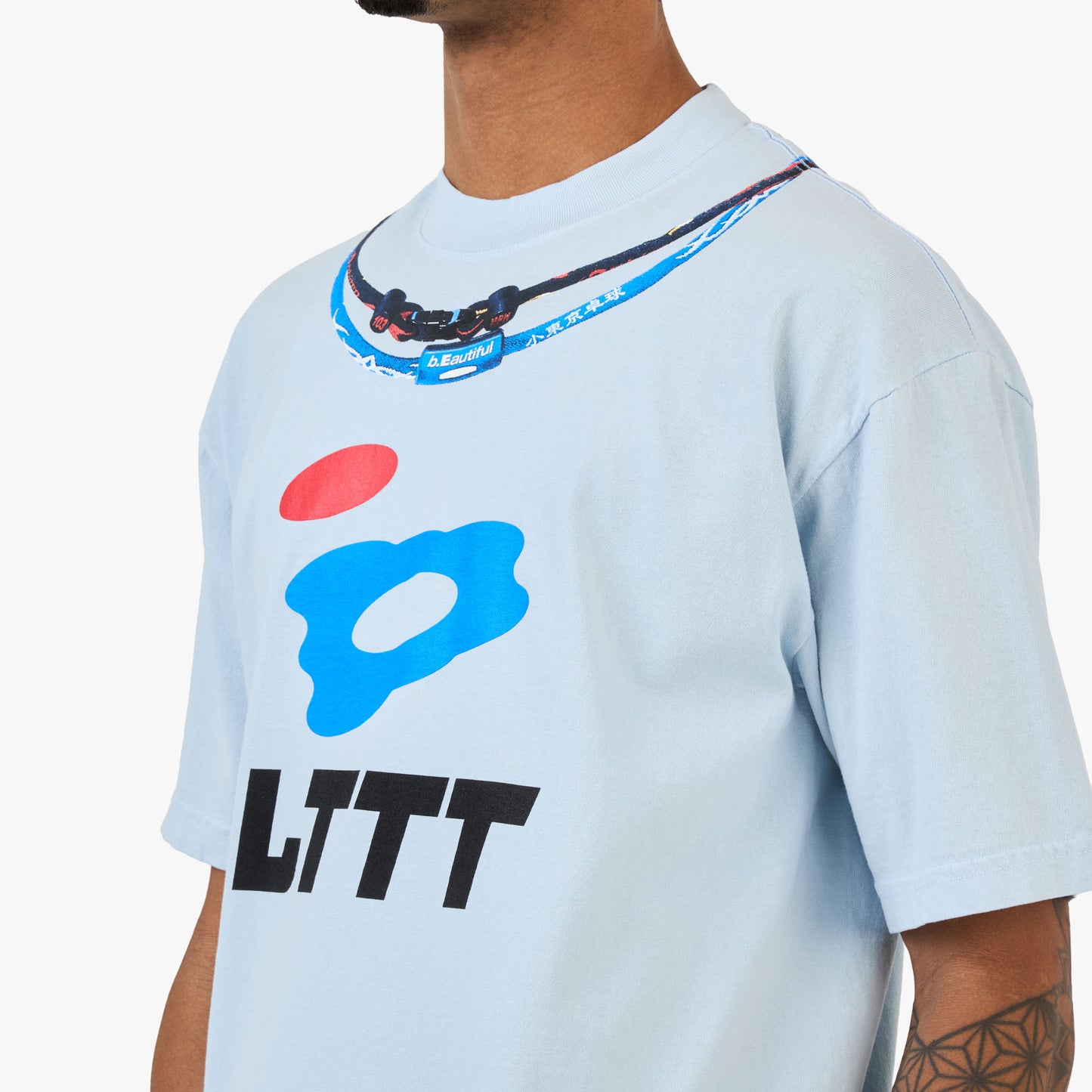 b.Eautiful x LTTT Joy T-Shirt Light Blue