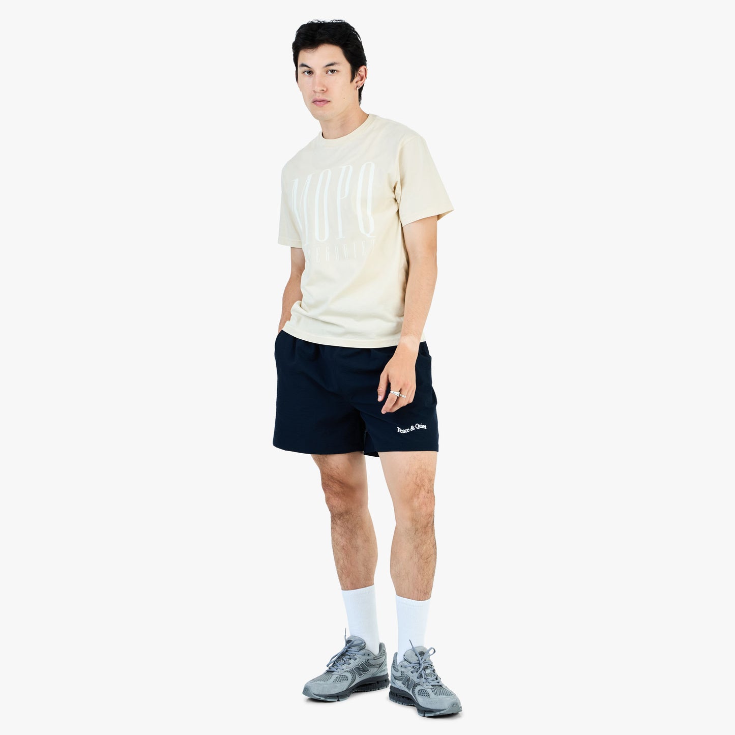 Museum of Peace and Quiet Headline T-Shirt / Bone