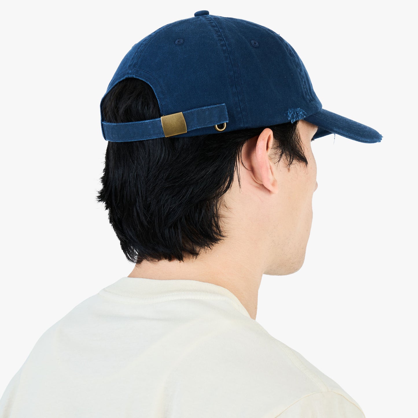 Museum of Peace and Quiet Mid Century Distressed Dad Hat / Navy