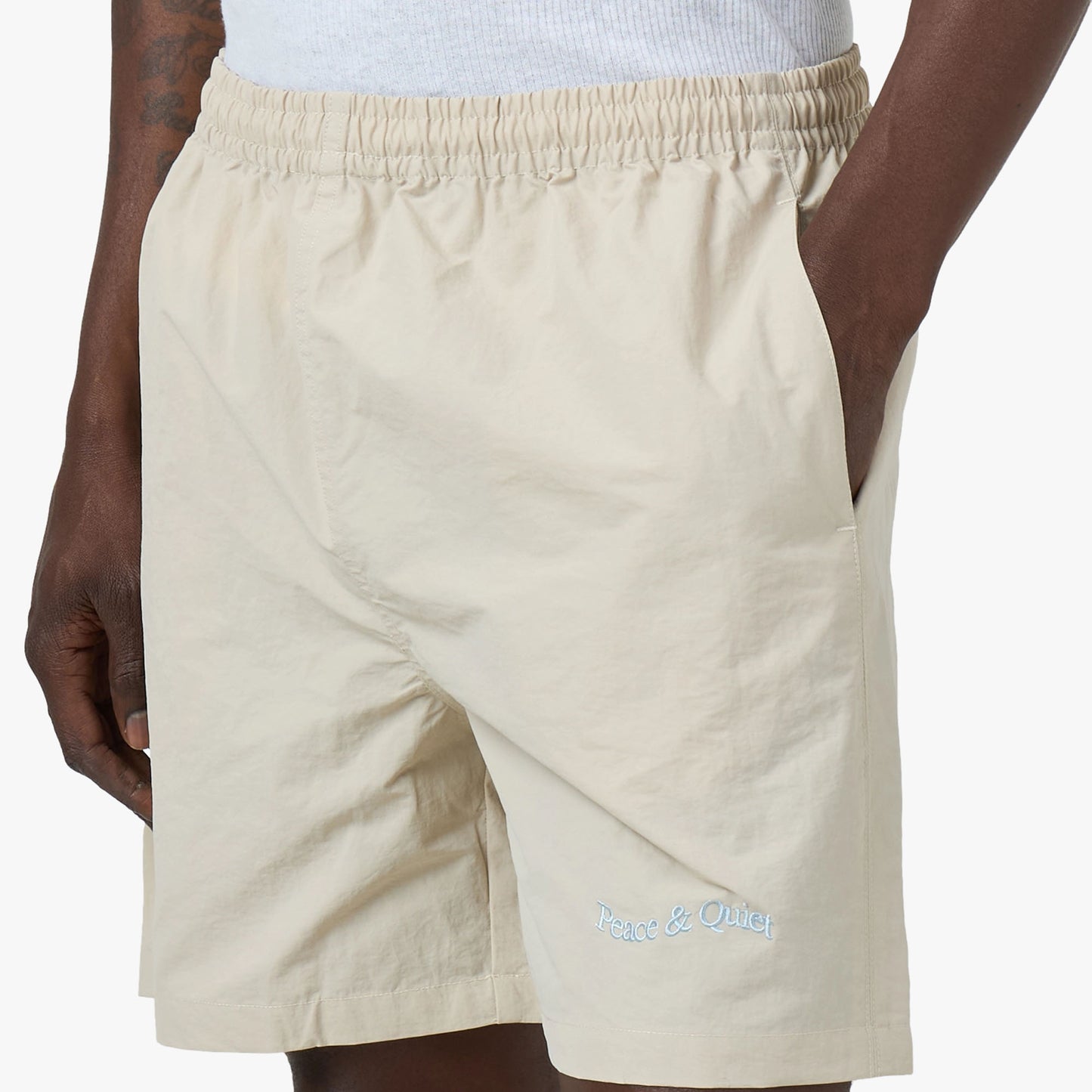Museum Of Peace & Quiet Woodmark Nylon Shorts / Bone
