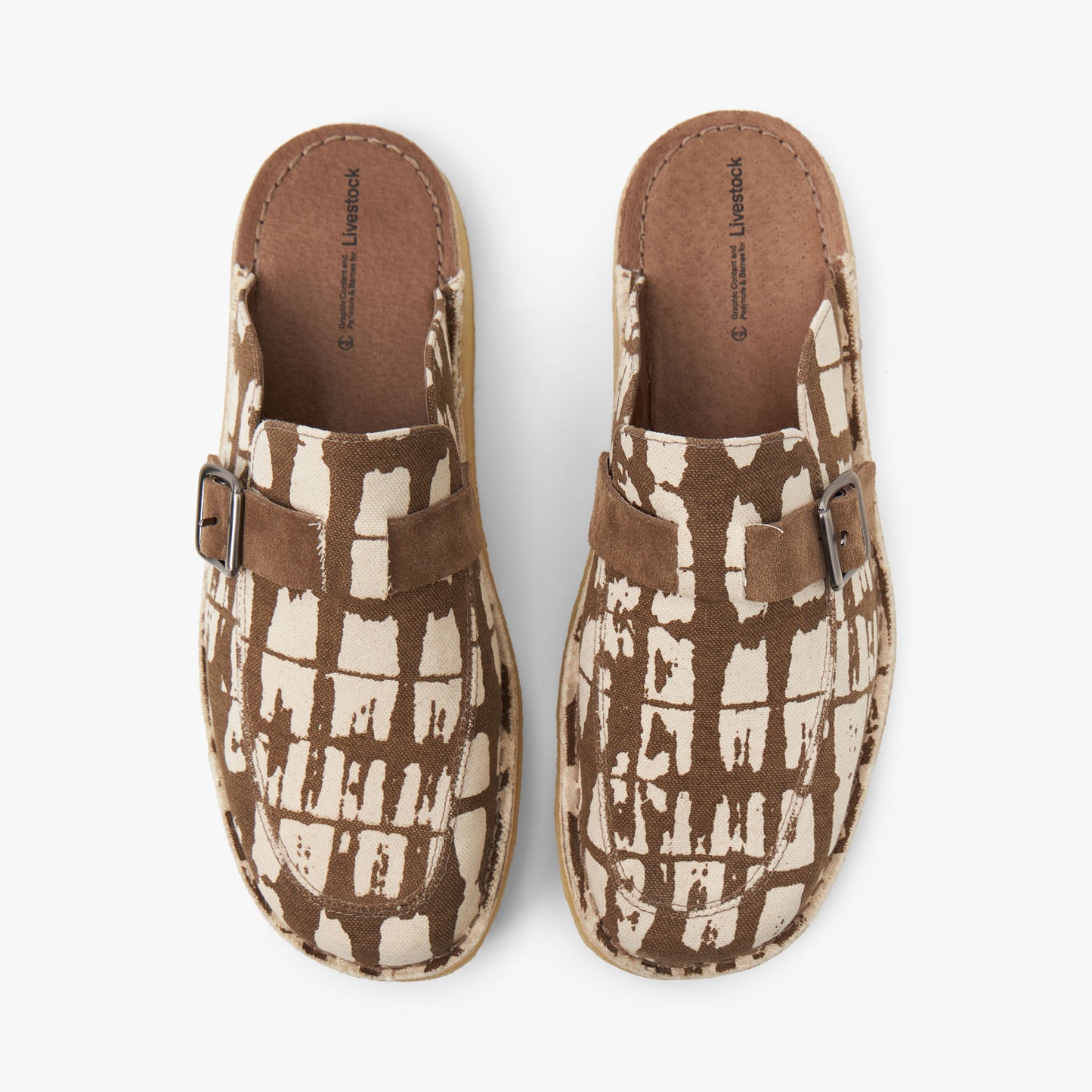 Livestock x Padmore & Barnes Side Seam Mule / Brun