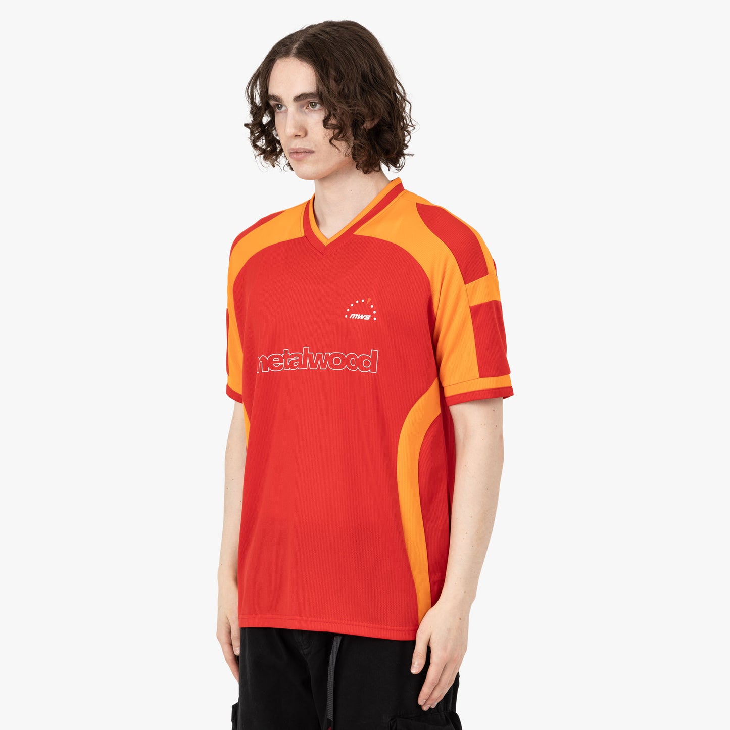 Metalwood Maillot à Panneaux Métalliques Rouge / Orange