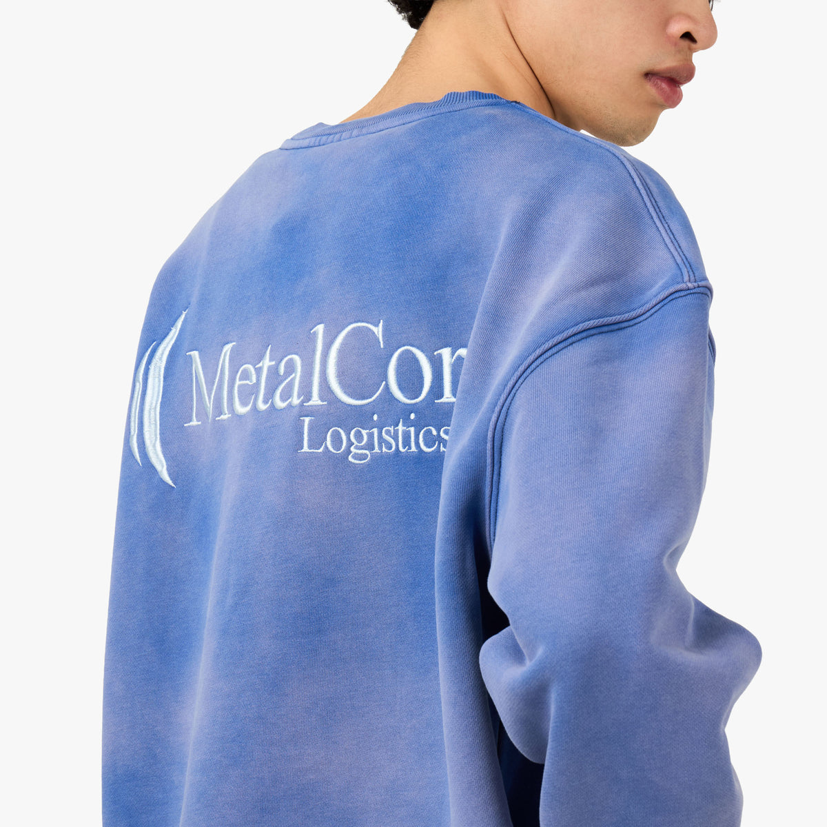 ** À NE PAS UTILISER PROBLÈMES JURIDIQUES ** Molleton col rond Metalwood Metalcorp Azure