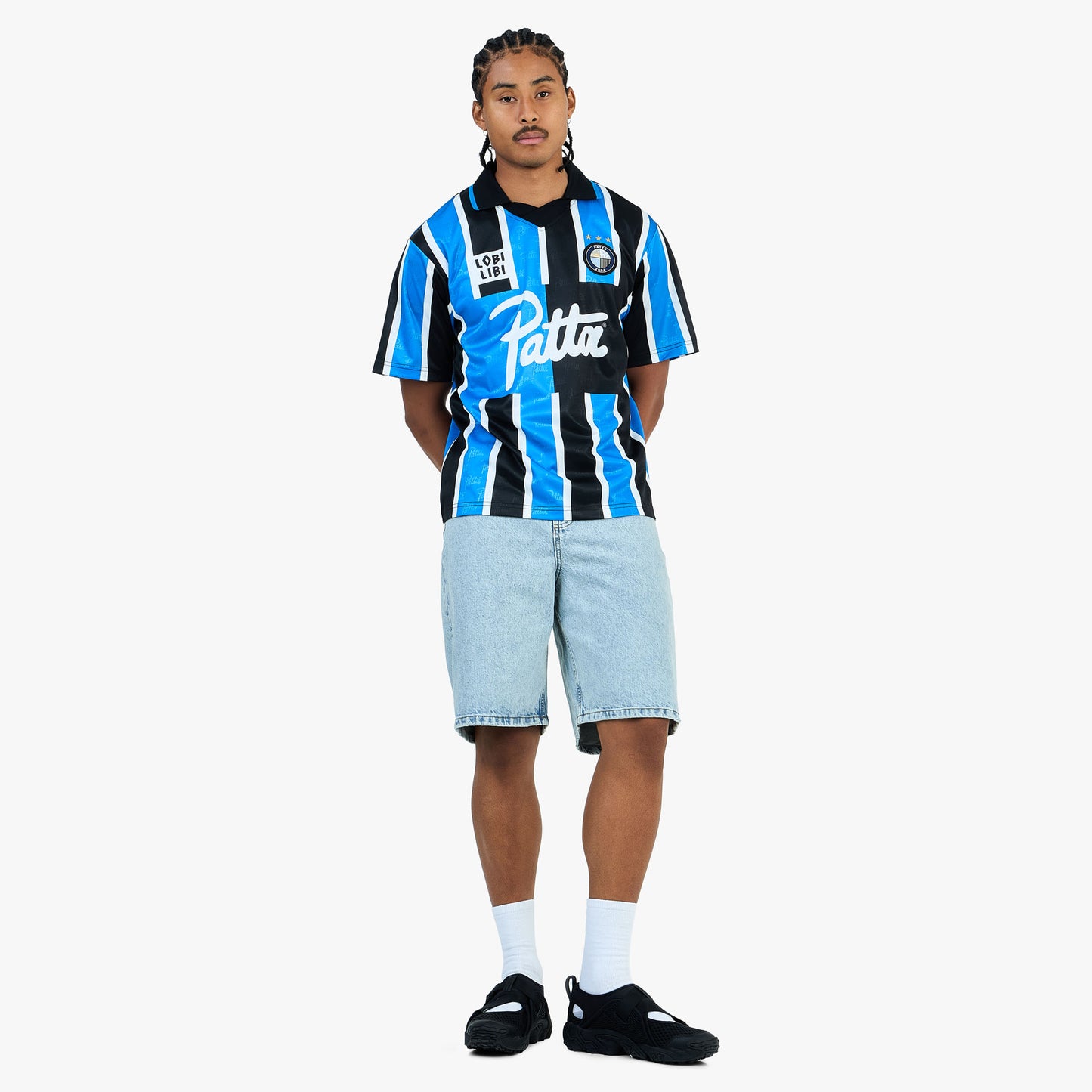 Maillot de Football Patta Stripe / Bleu Français
