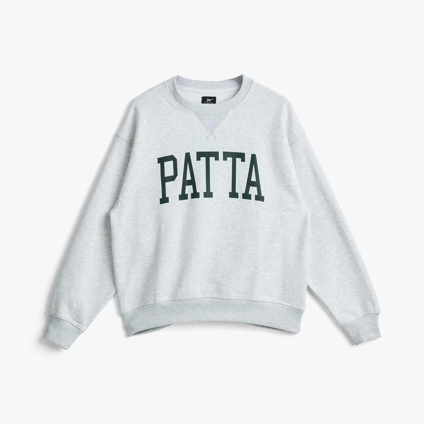 Patta Arc Logo Crewneck Sweater / Light Melange Grey