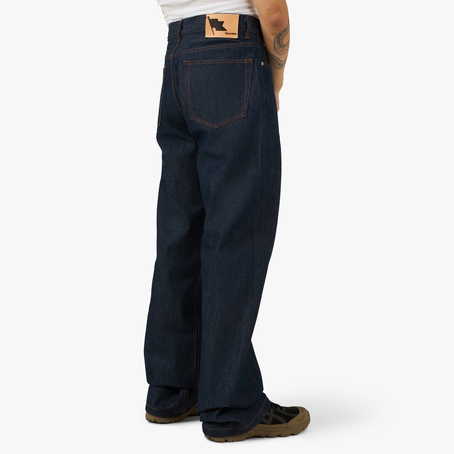 PlazaWorks Modern Wide 5 Pocket Jean / Indigo Raw Selvedge