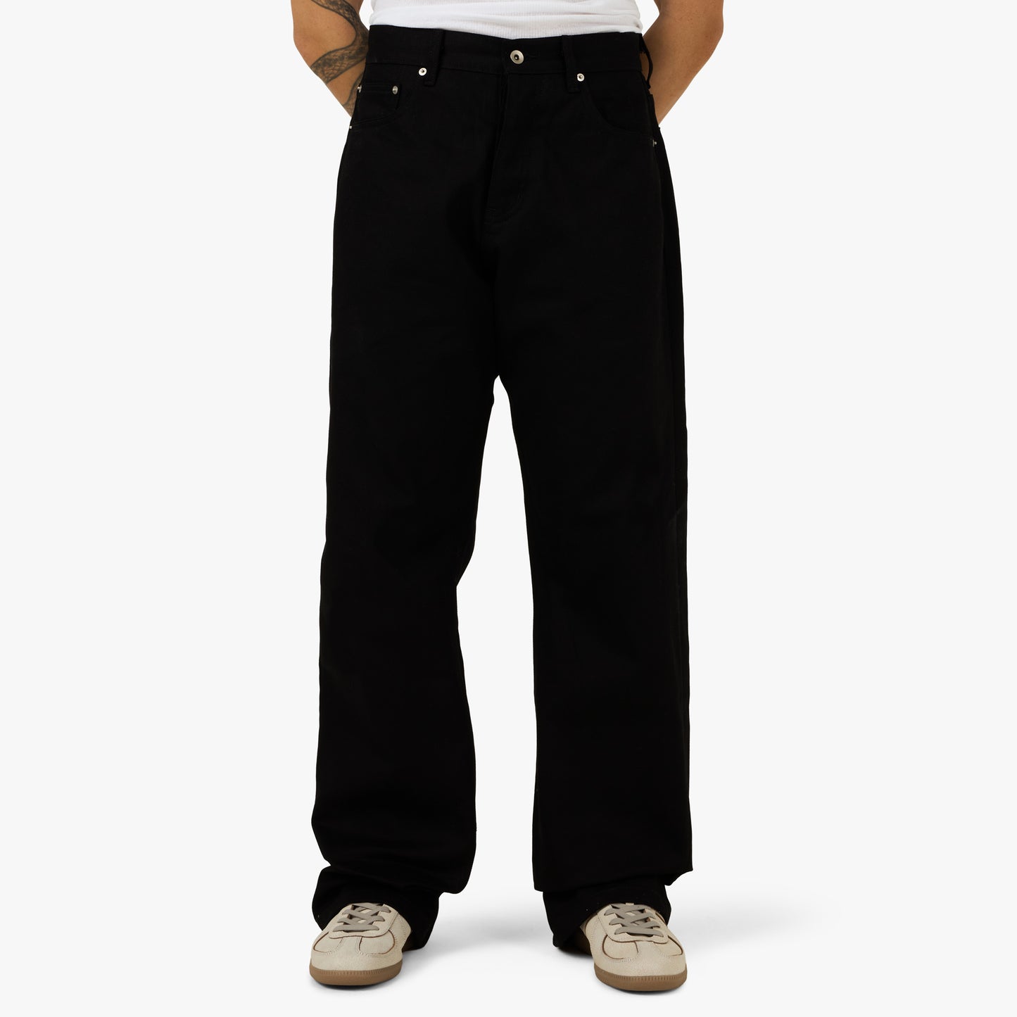 Jean moderne large 5 poches PlazaWorks noir