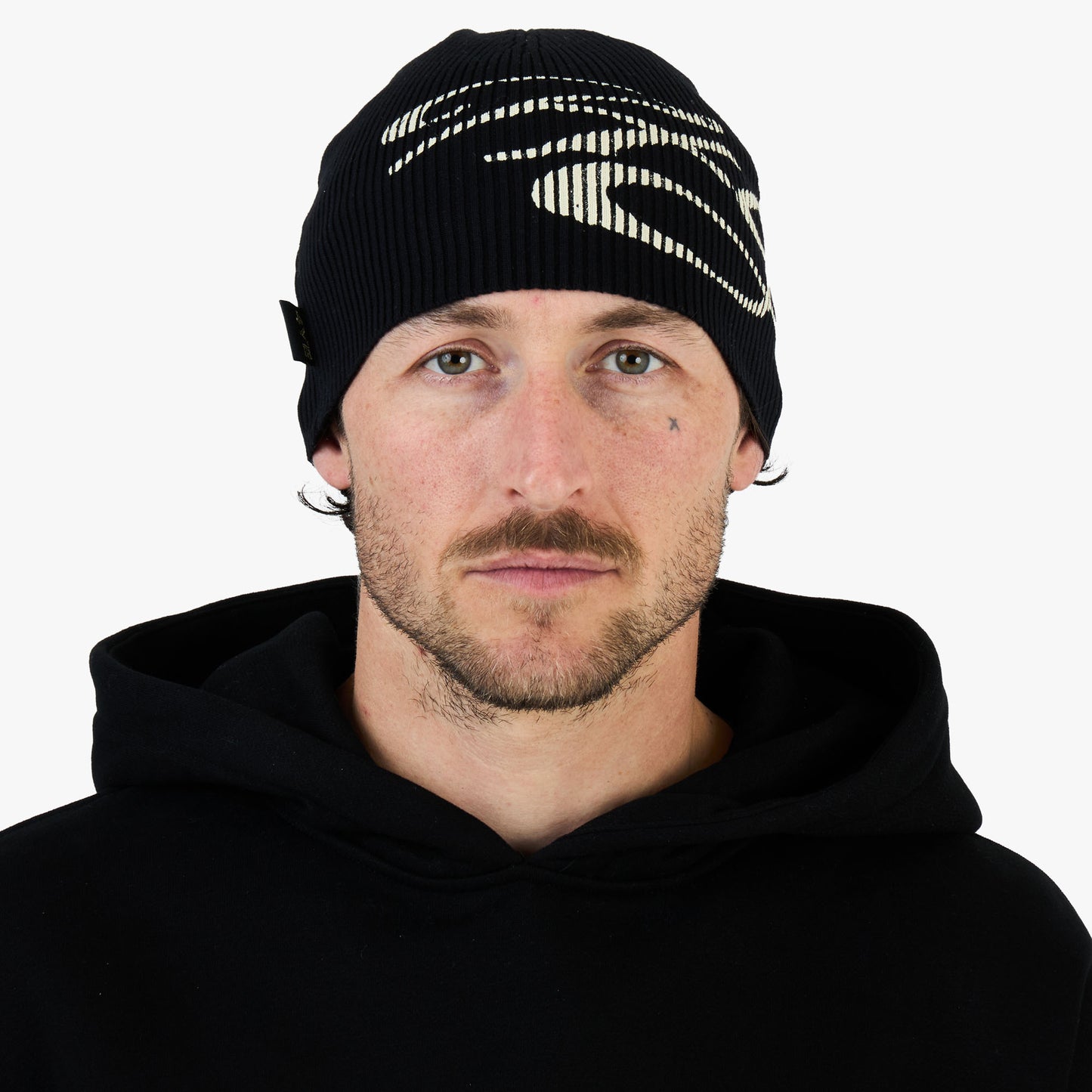 4YE Bonnet Skully Noir / Blanc cassé