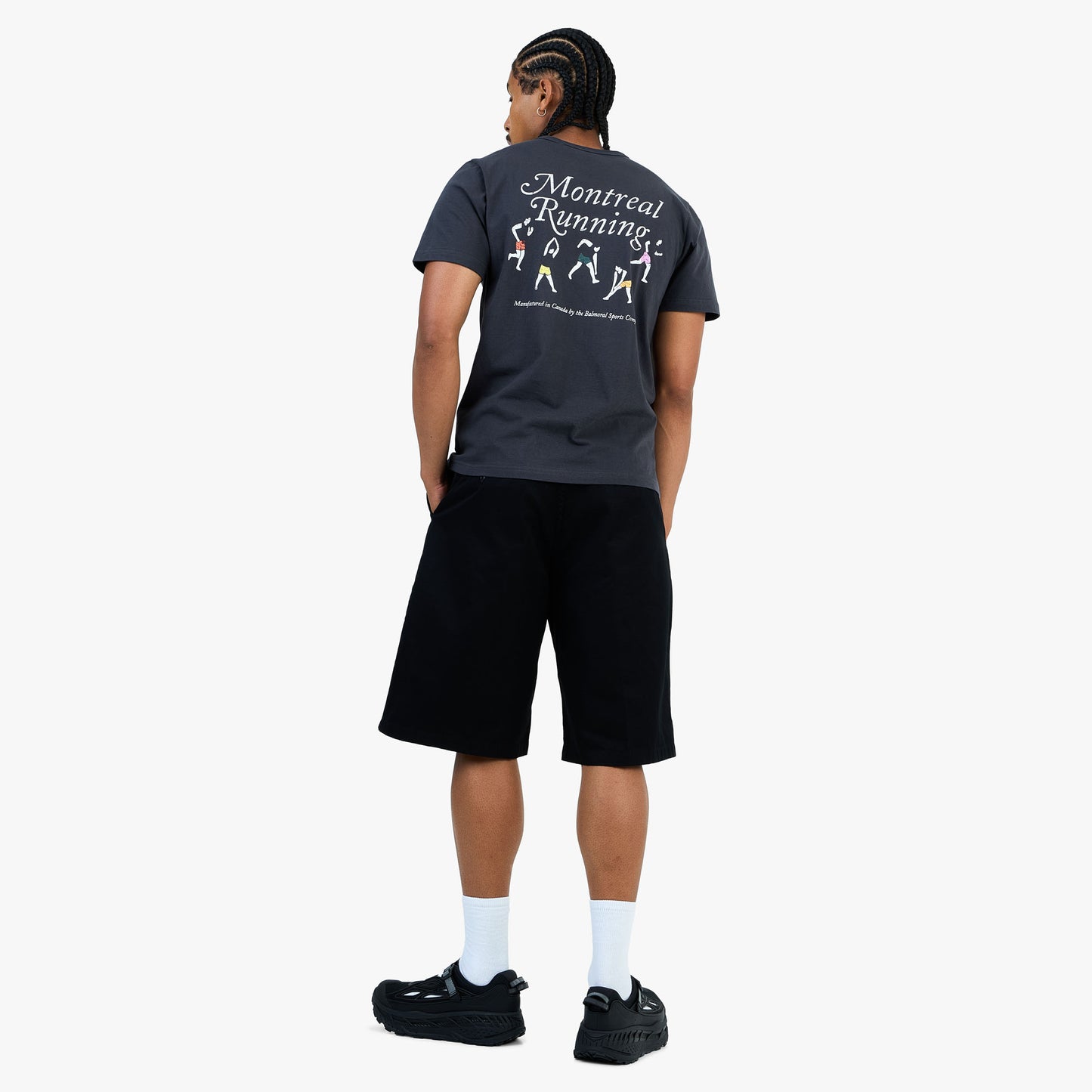 T-shirt Balmoral Marlowe / Noir délavé