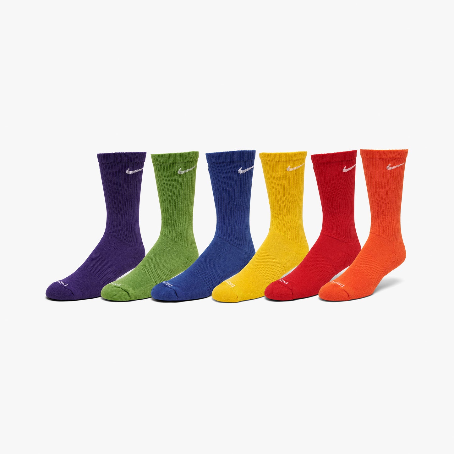 Nike Everyday Chaussettes d'entraînement Courtes à Coussinets / Multi-couleurs