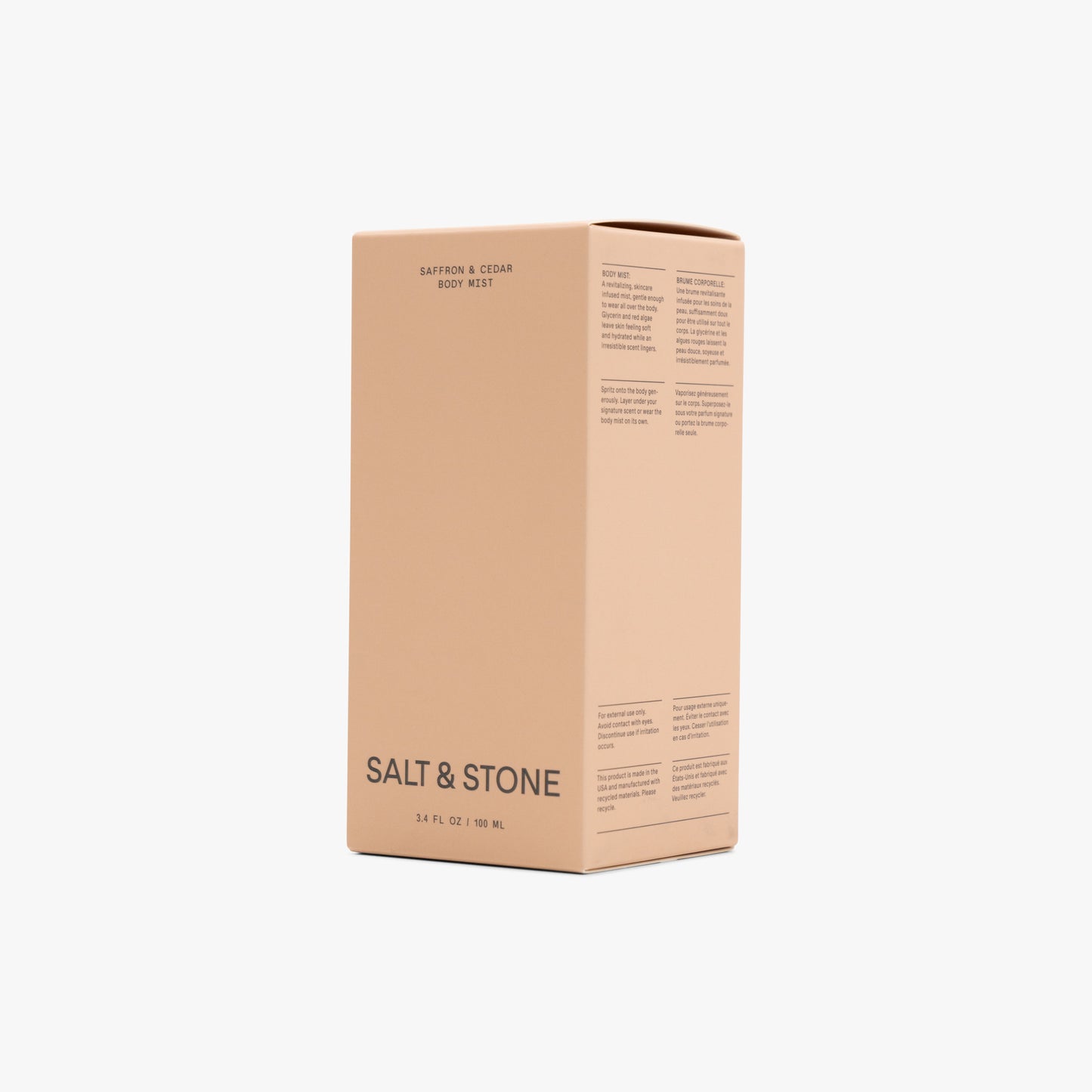 SALT & STONE Body Mist / Saffron & Cedar