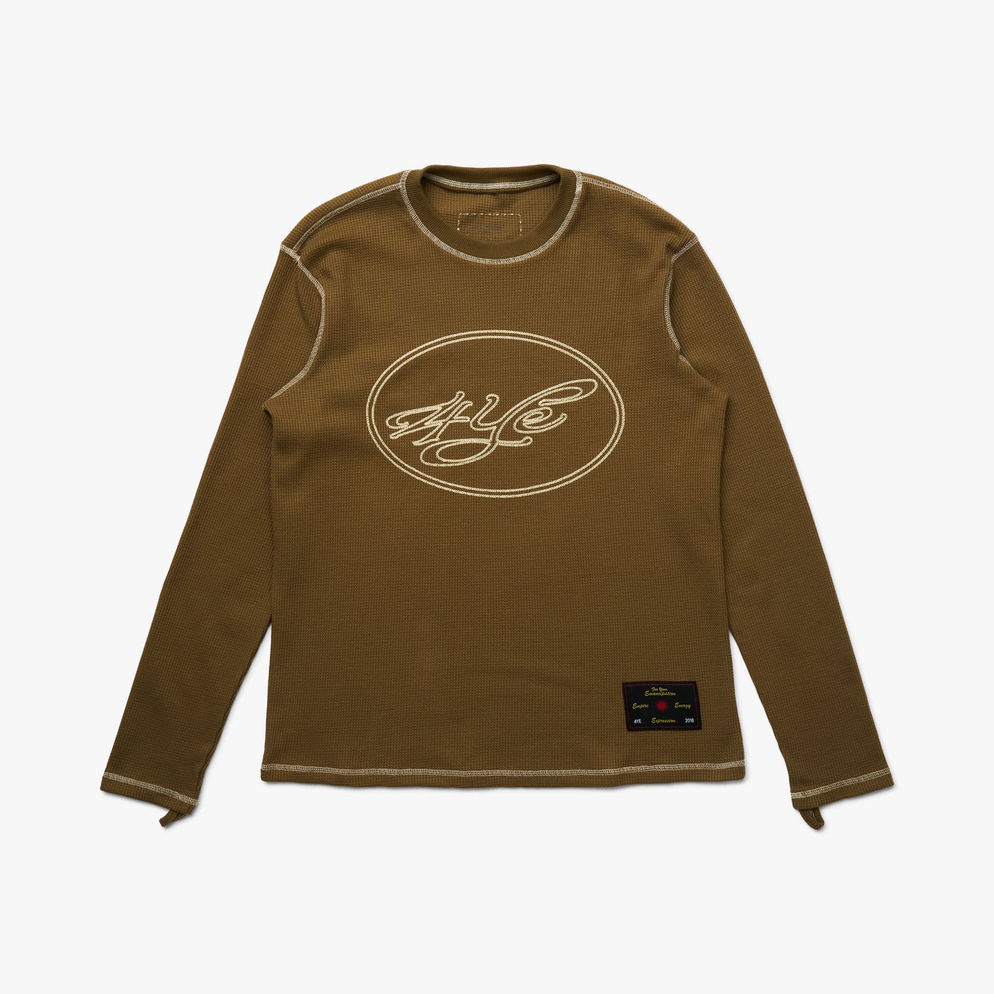 4YE Signature Waffle Top Brown / Cream
