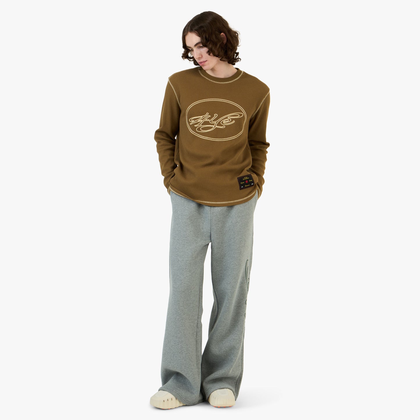 4YE Signature Waffle Top Brown / Cream