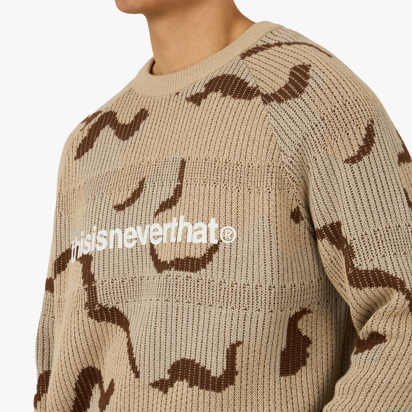 thisisneverthat T-Logo Knit Sweater Camo