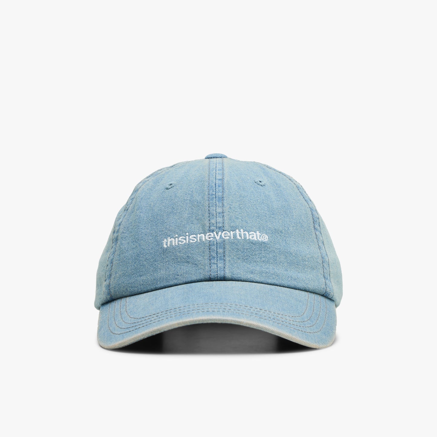 thisisneverthat Casquette en jean T-Logo / Bleu délavé