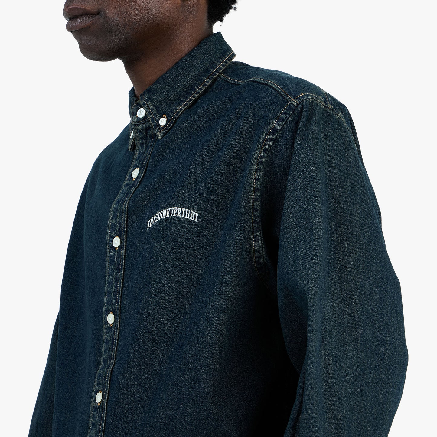 Chemise en Jean Lavé thisisneverthat Boue Poussiéreuse