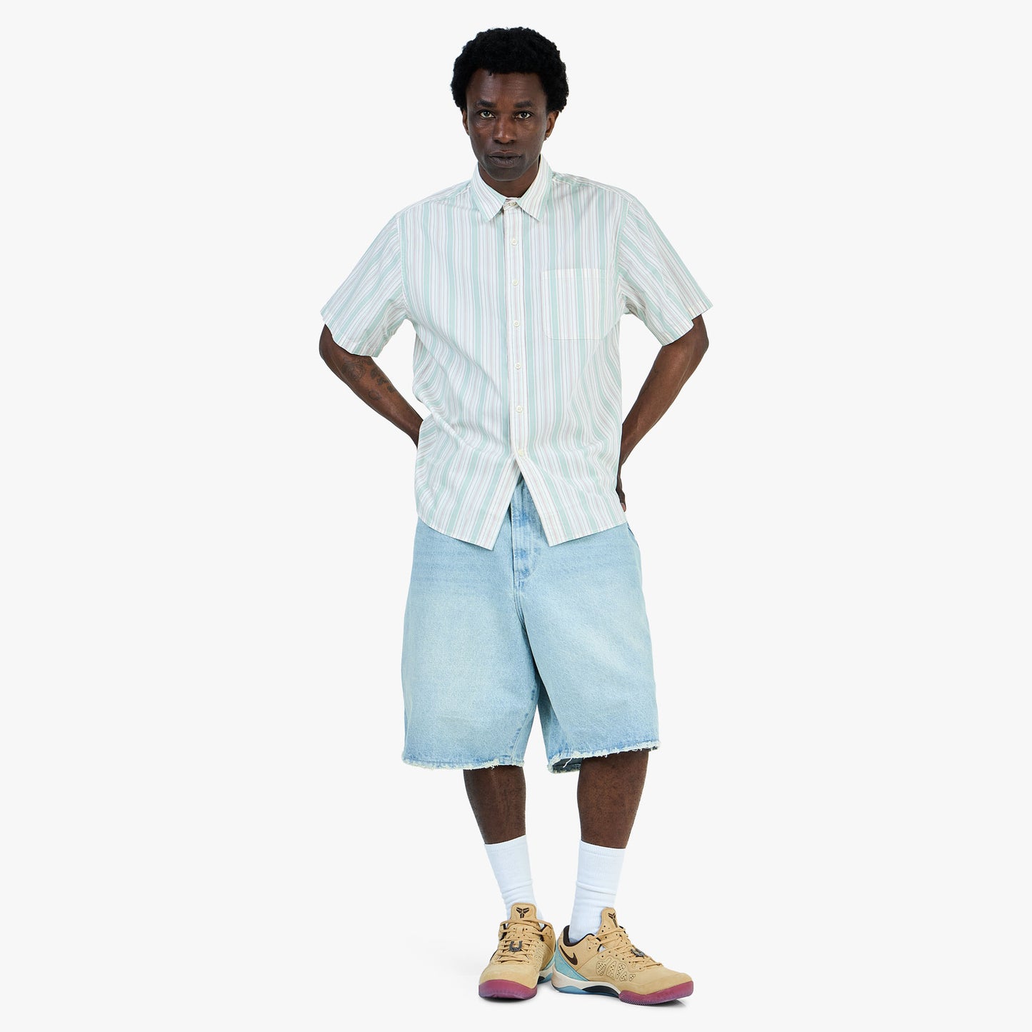 thisisneverthat T-shirt rayé / Vert