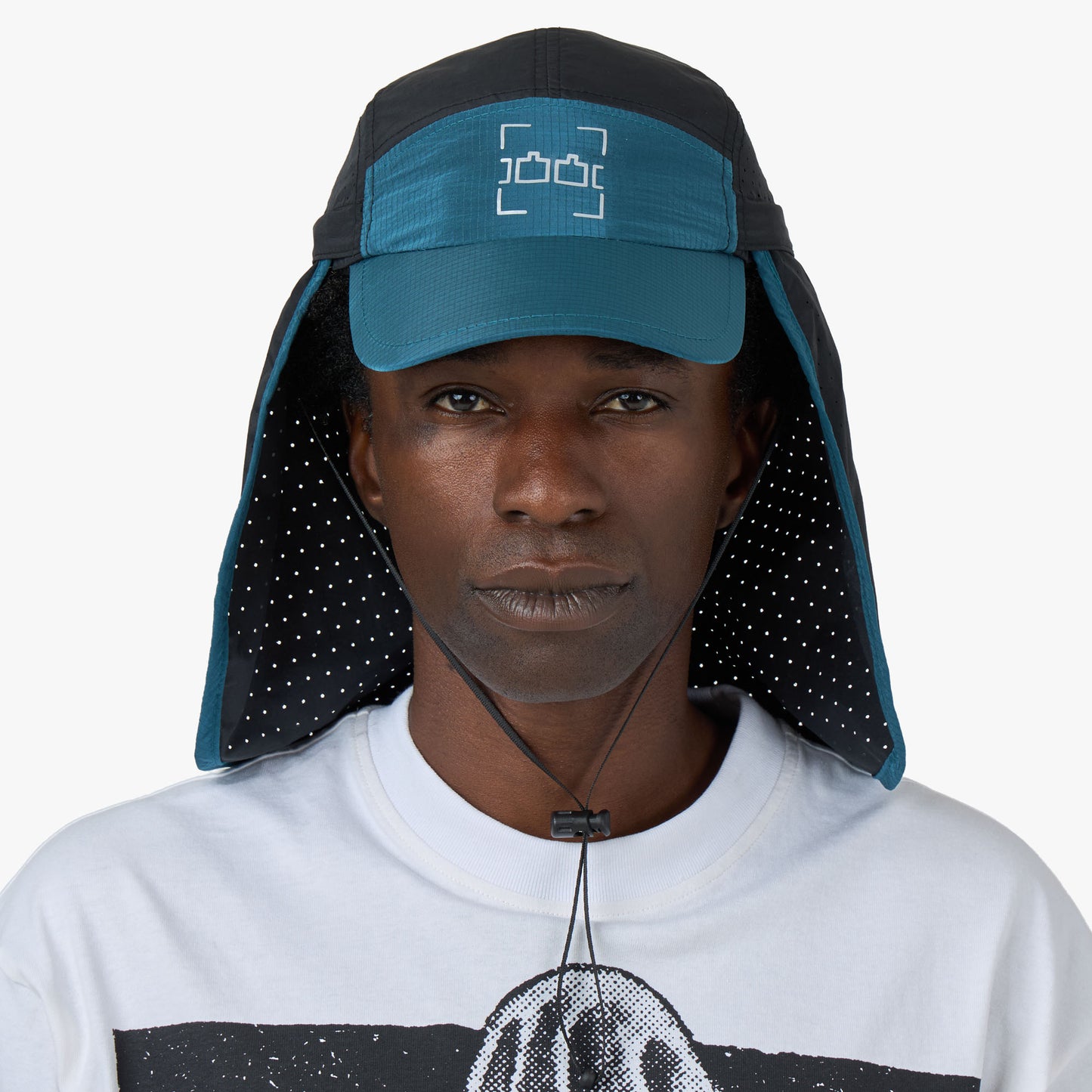 The Trilogy Tapes TTT Neck Cape Trail Cap Blue / Black