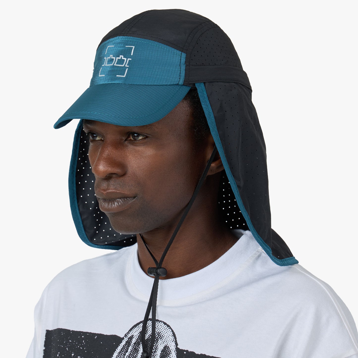 The Trilogy Tapes TTT Neck Cape Trail Cap Blue / Black