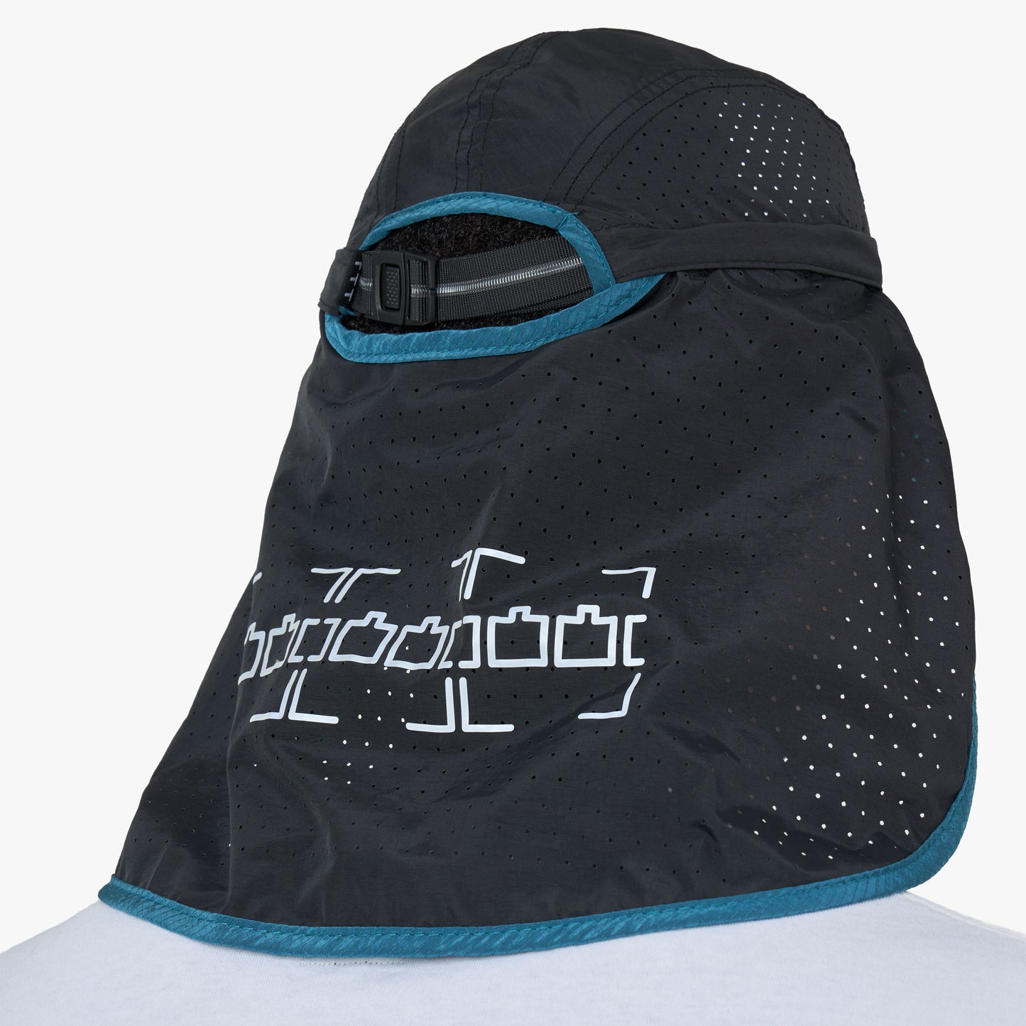 The Trilogy Tapes TTT Neck Cape Trail Cap Blue / Black