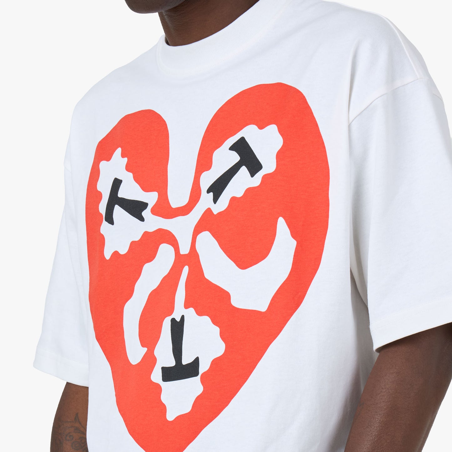 The Trilogy Tapes TTT Heart T-Shirt / White