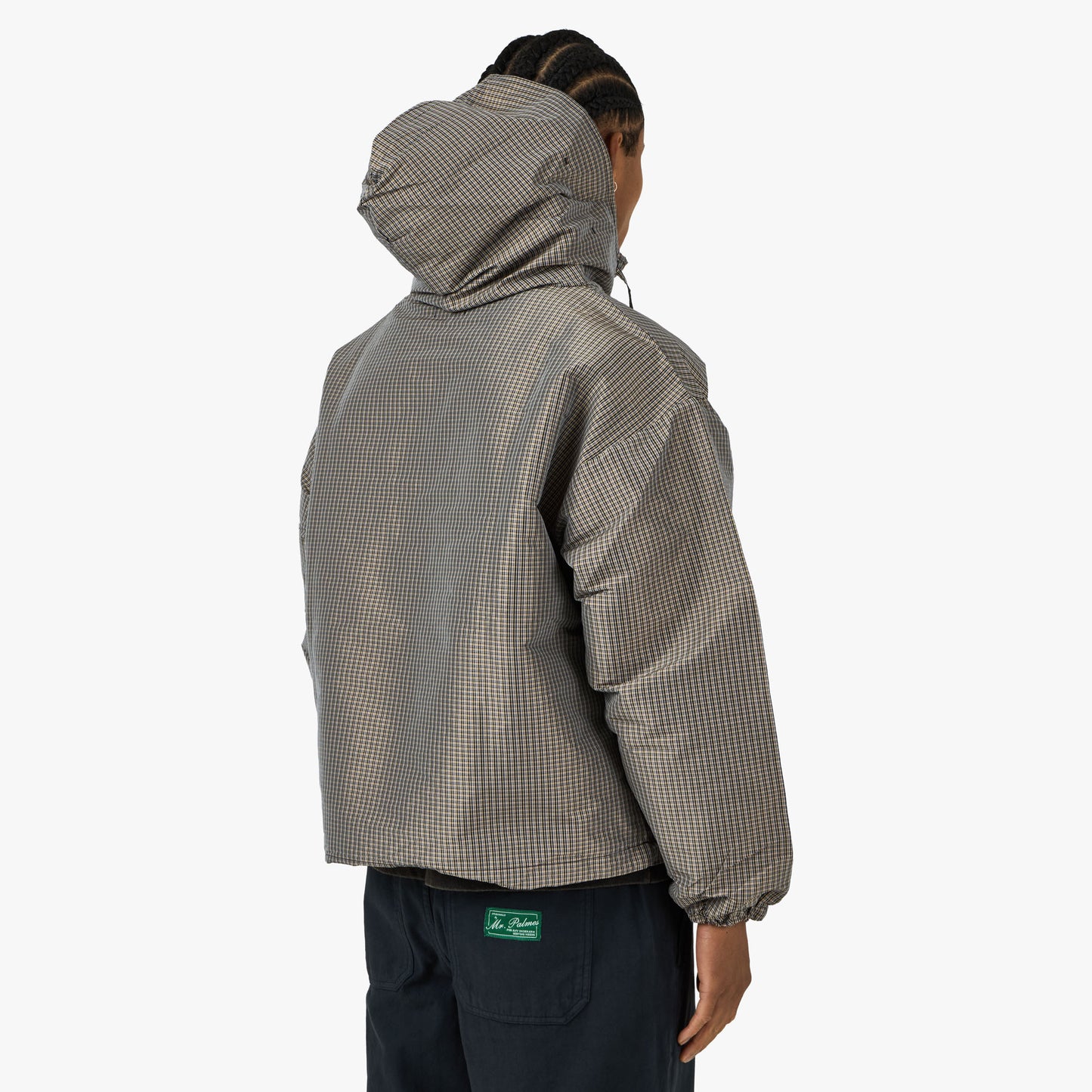 Umbro Checked Masked Anorak Beige / Black