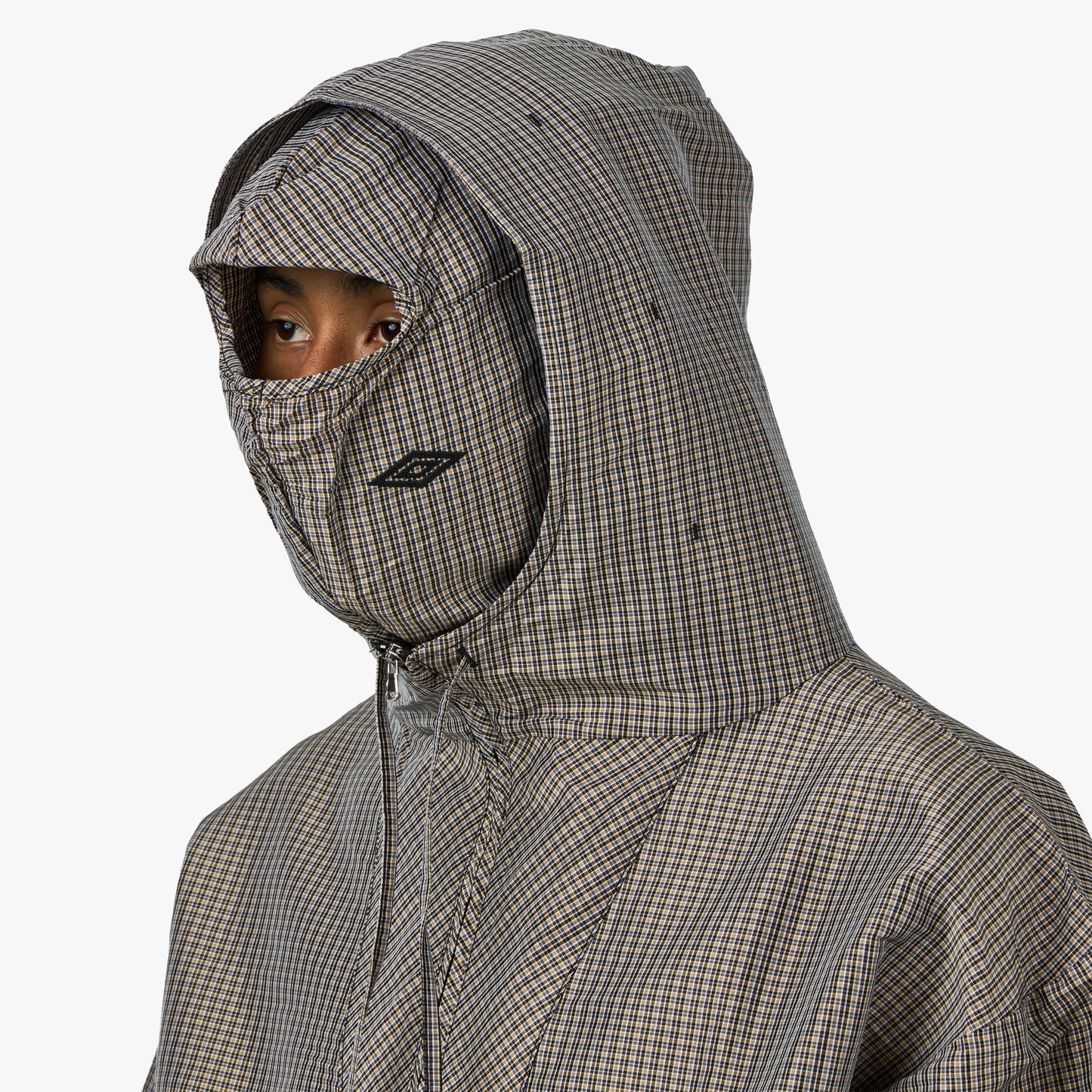 Umbro Checked Masked Anorak Beige / Black
