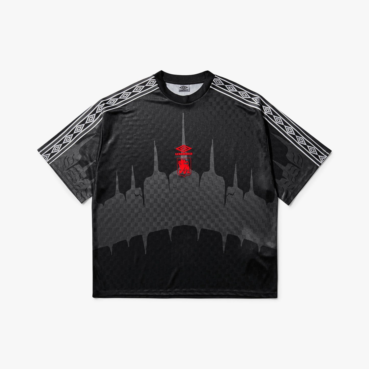 T-shirt Umbro History Tape Kit Noir / Rouge - Anthracite