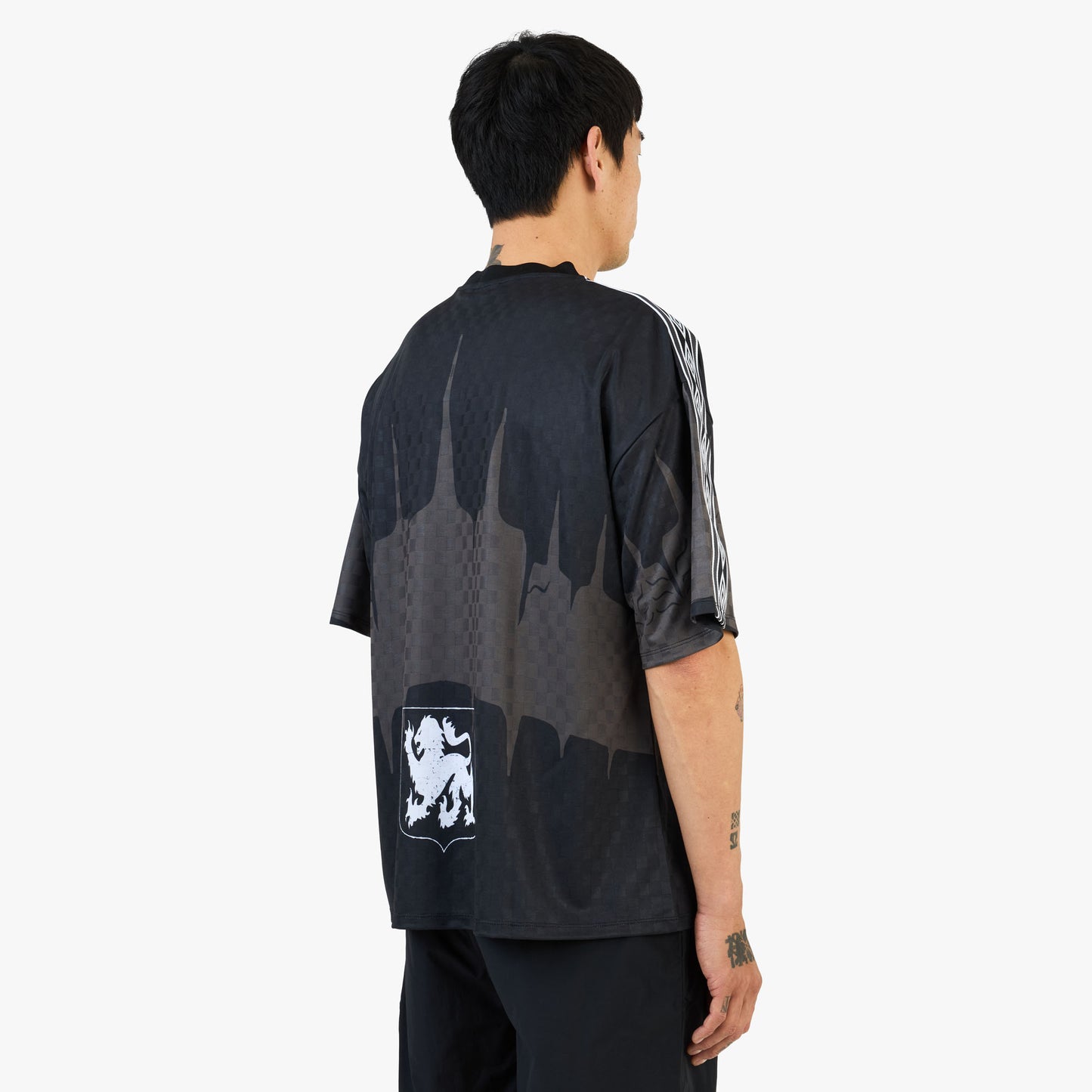T-shirt Umbro History Tape Kit Noir / Rouge - Anthracite