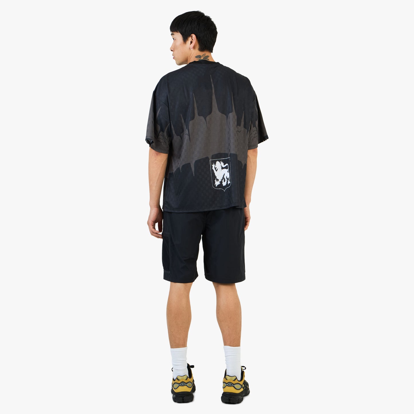 T-shirt Umbro History Tape Kit Noir / Rouge - Anthracite