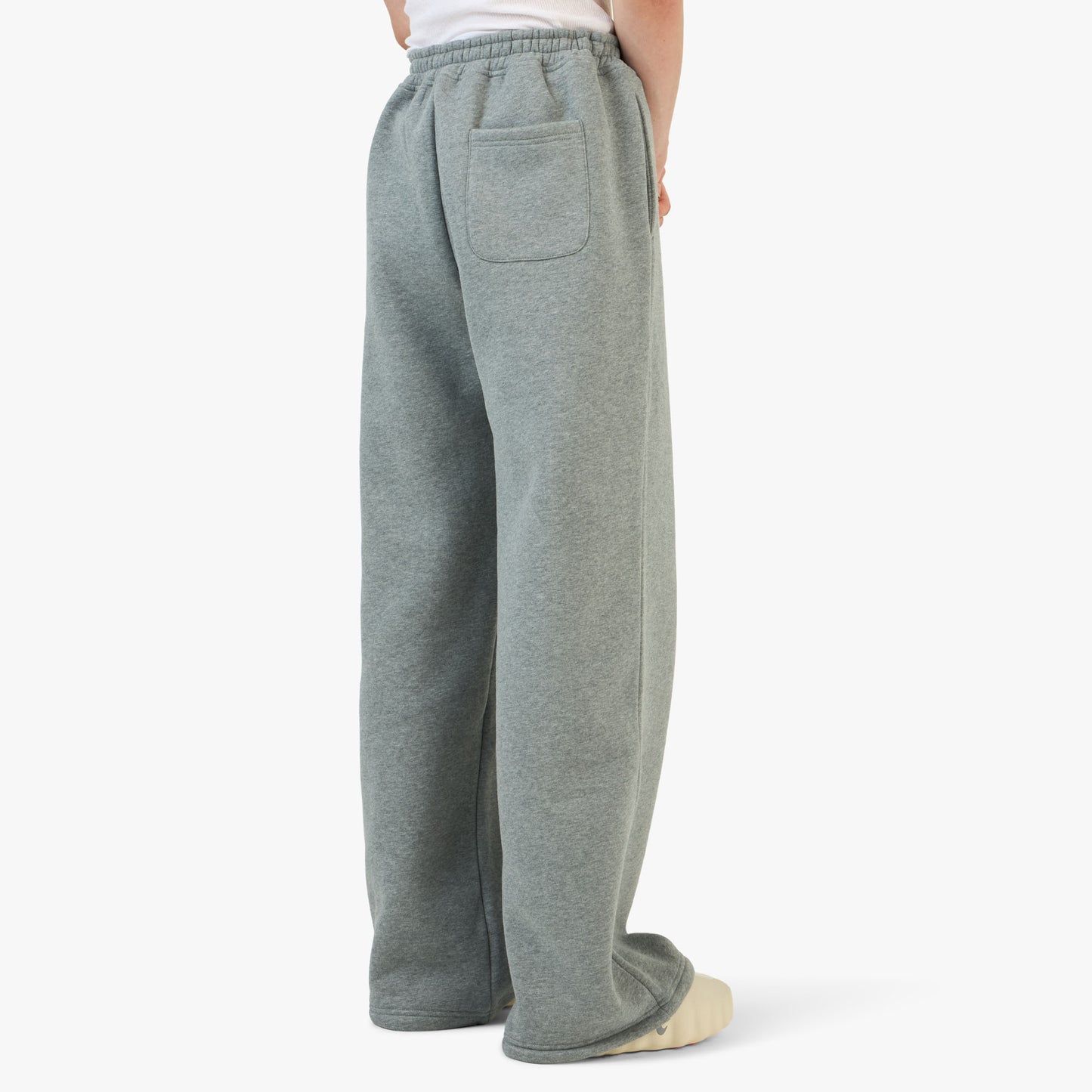 Pantalon large 4YE Signature Zip gris moyen / vert forêt