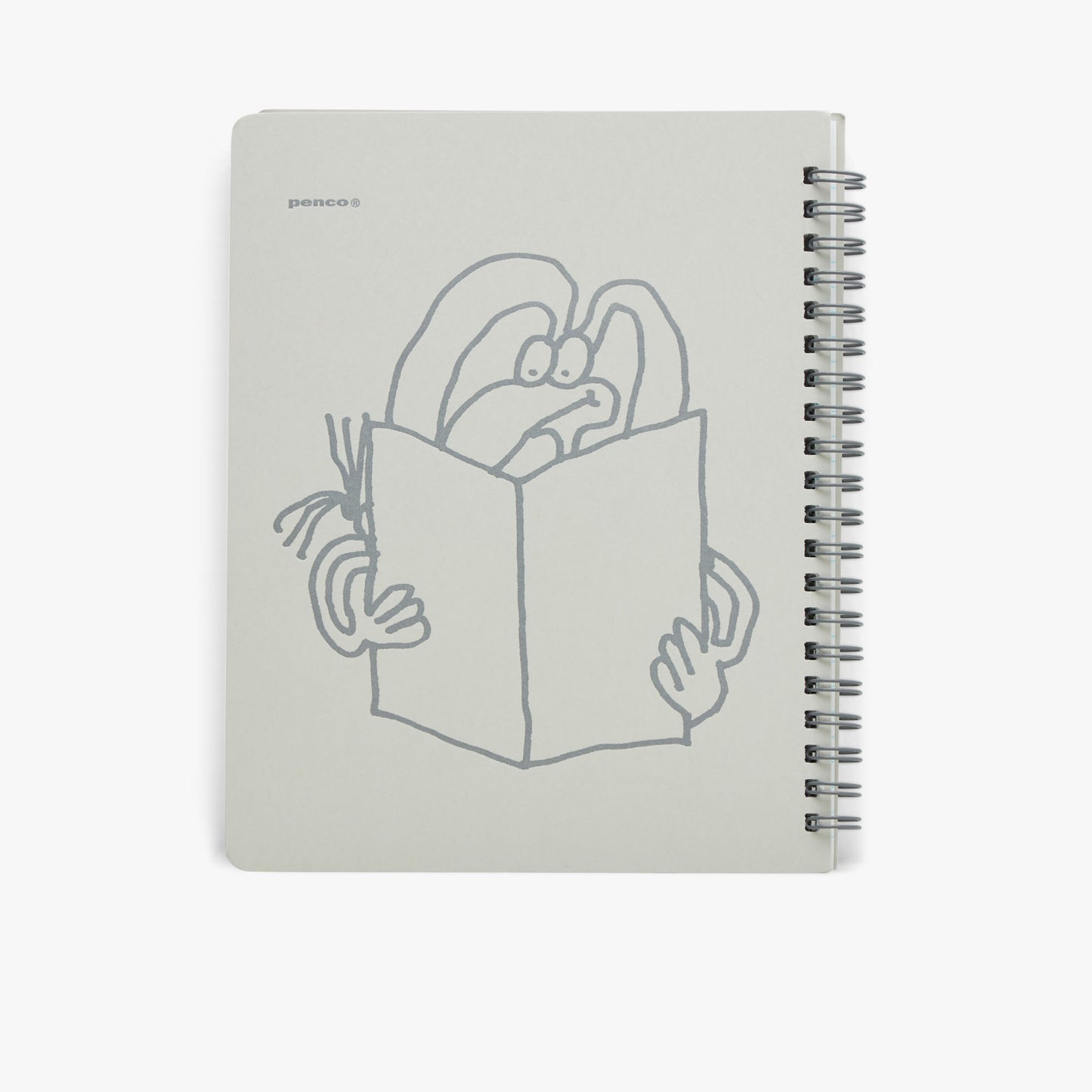 Actual Source + Penco ZZ410 Coil Notebook - Large Grey / Silver