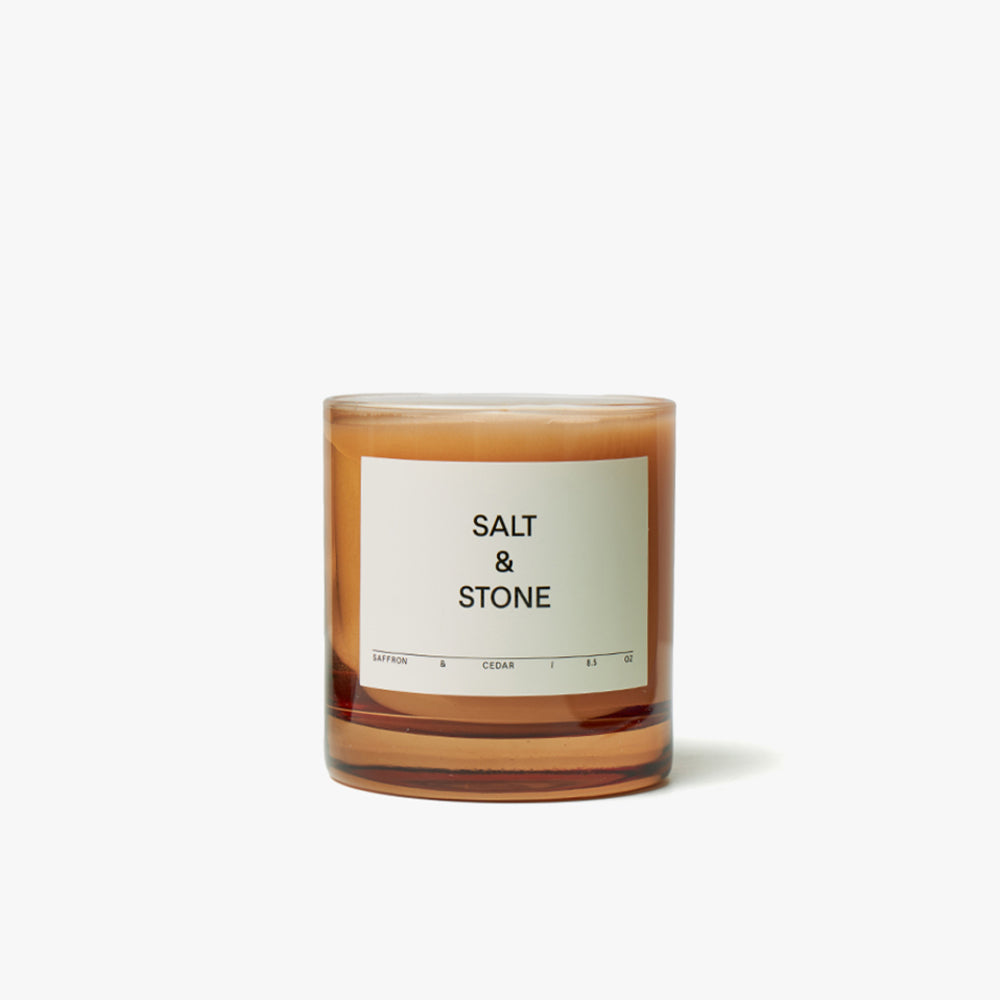 Salt & Stone Candle / Saffron & Ceadar