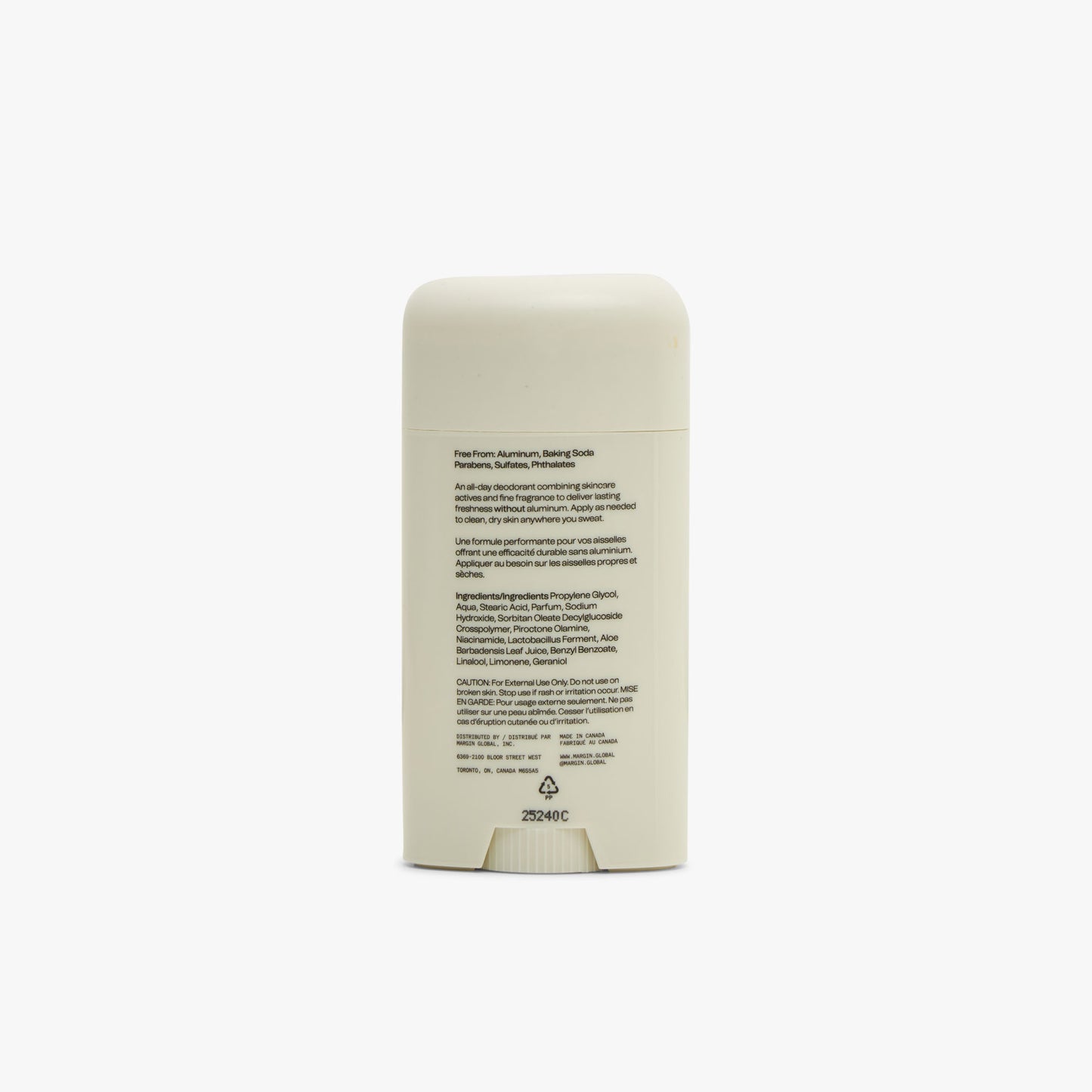 Margin Aluminium Free Clean Performance Deodorant Veridian