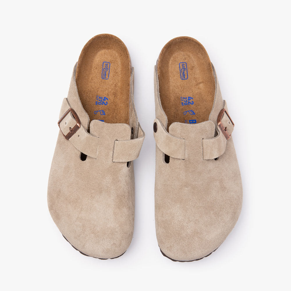 Birkenstock Boston Semelle Souple / Taupe