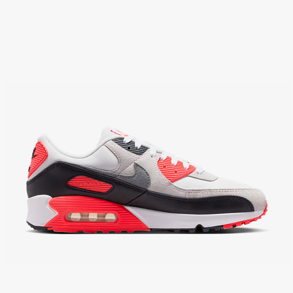 Nike Air Max 90 Infrared 3M White / Particle Grey - Light Smoke Grey