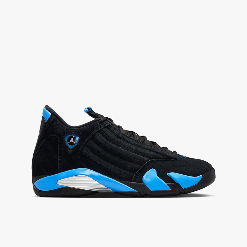 Jordan 14 Retro Black / White - University Blue