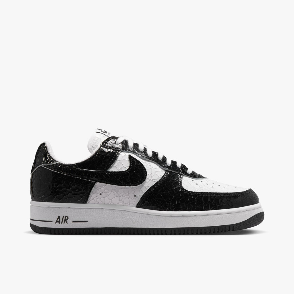 Nike AF1 Cracked Leather Black / Black - White