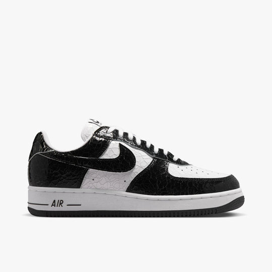 Nike AF1 Cracked Leather Black / Black - White