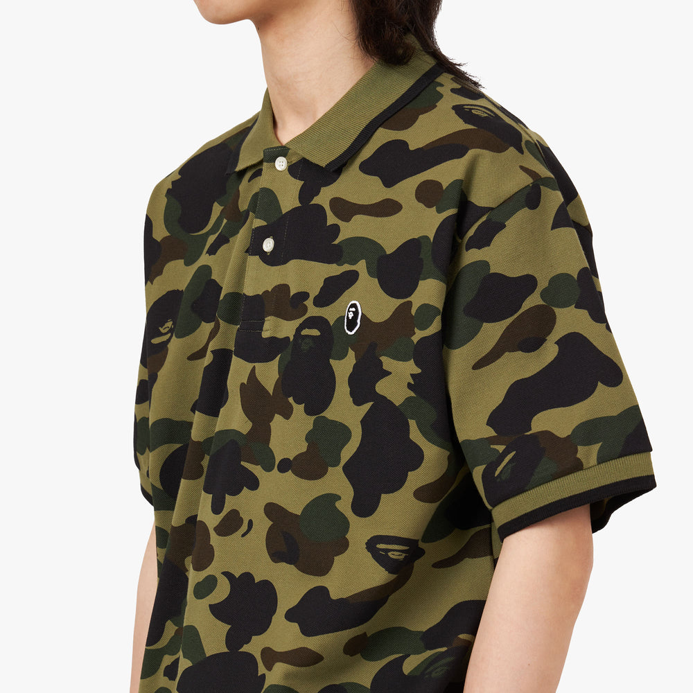 BAPE 1st Camo One Point Polo / Green