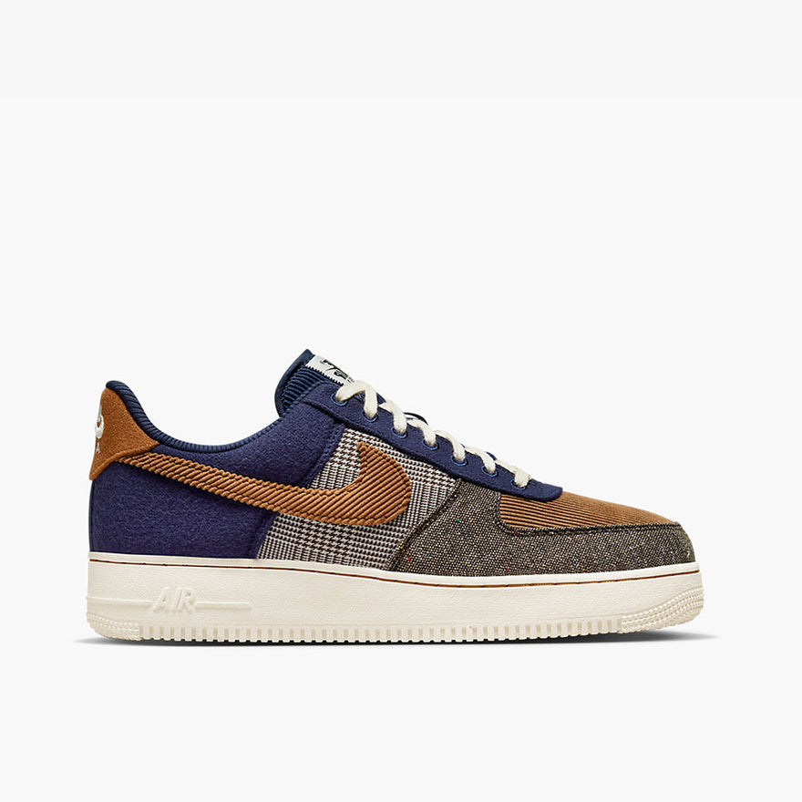 Nike Air Force 1 07 PRM Midnight Navy Yale Brown Pale Ivory