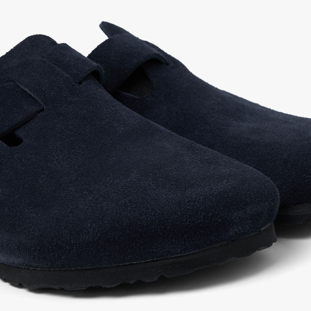 Navy birkenstock store clogs