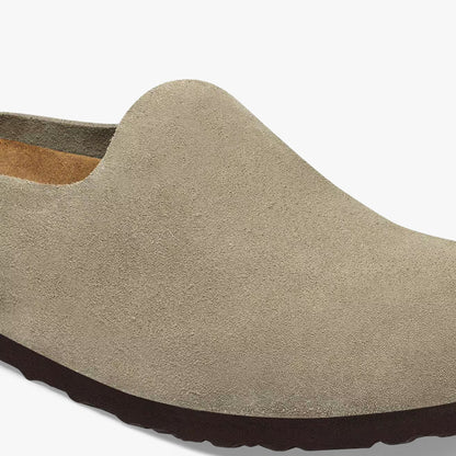 Birkenstock Amsterdam Wrapped Suede / Taupe