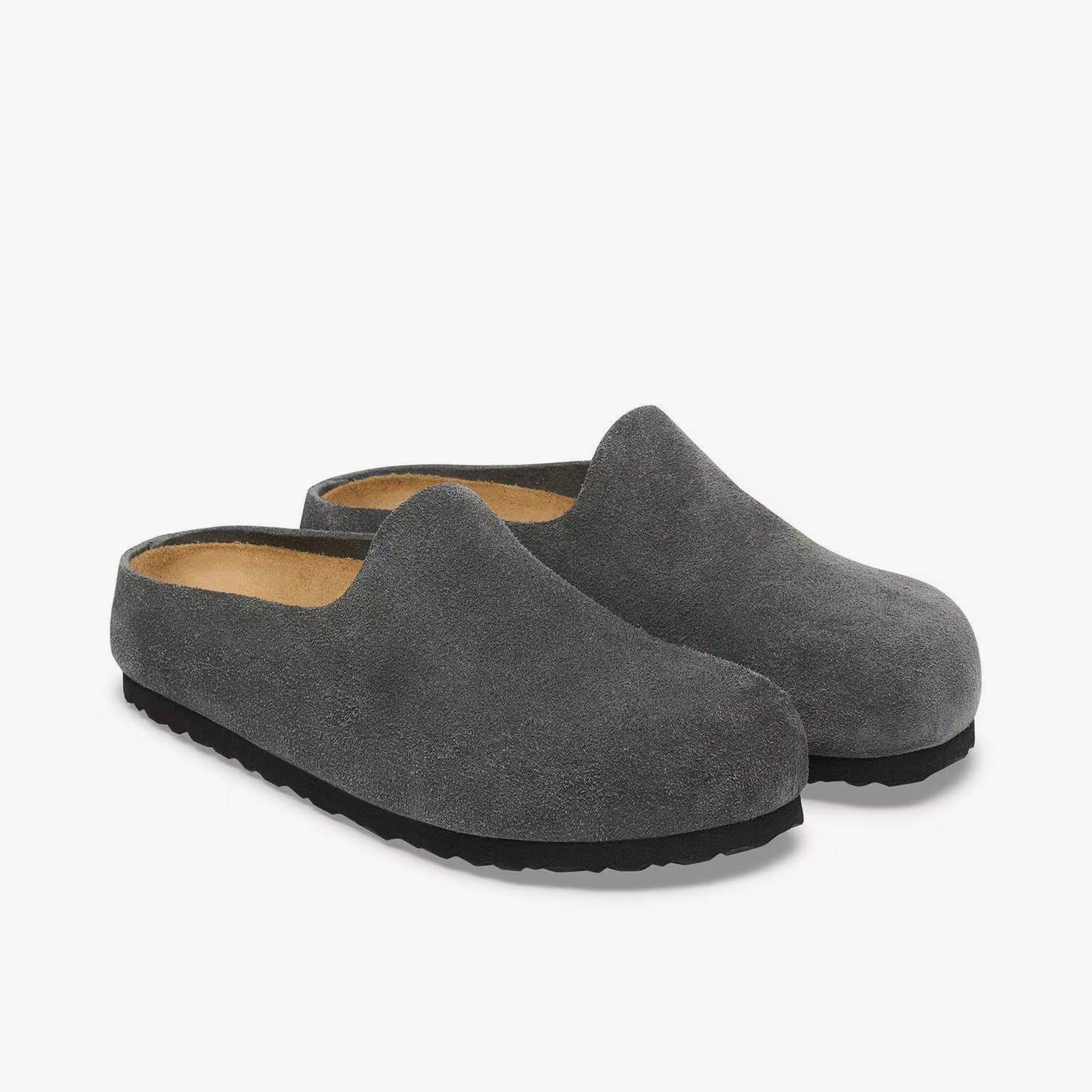 Birkenstock Amsterdam Wrapped Suede / Charcoal