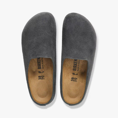 Birkenstock Amsterdam Wrapped Suede / Charcoal