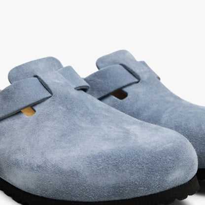 Birkenstock Boston / Stone Blue Suede